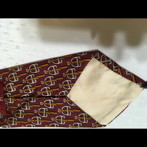 Auth Hermès Tie 100% Silk Made in Italy - Picture 3 of 5